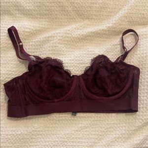 Torrid Deep Burgundy Lace Bra